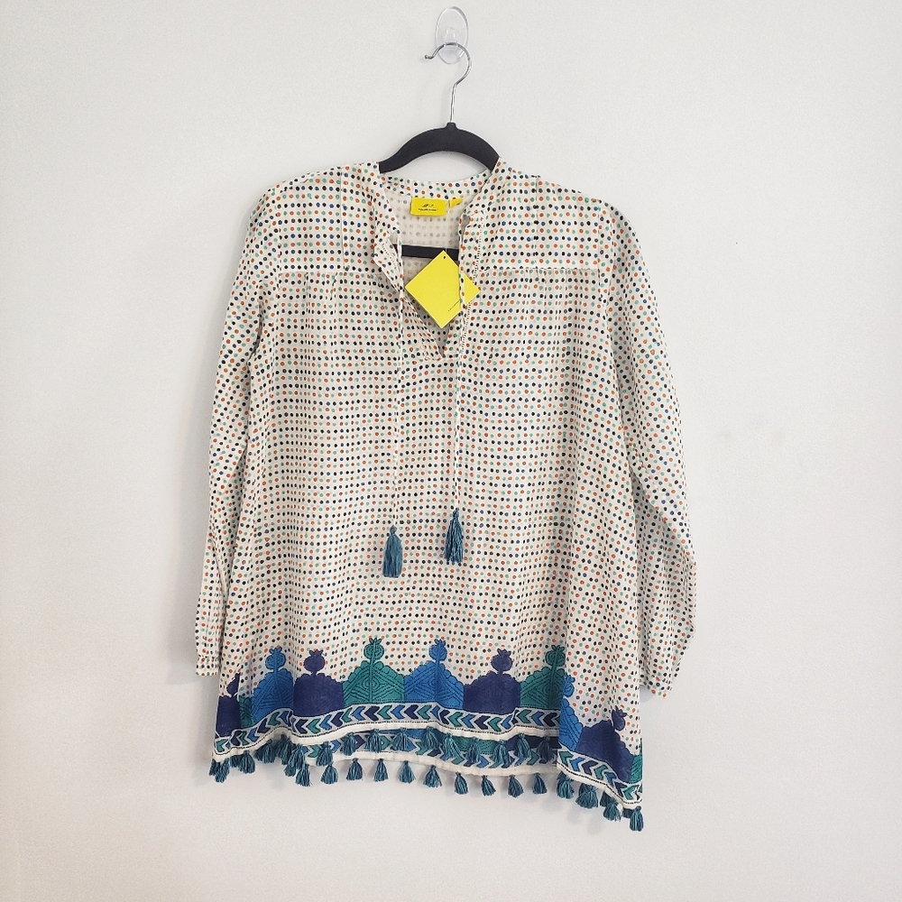 Roller Rabbit Josefina Tunic w/ tassels sz XS NWT